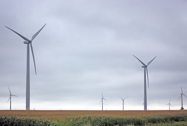 Windmills near Lake Benton, Minnesota.