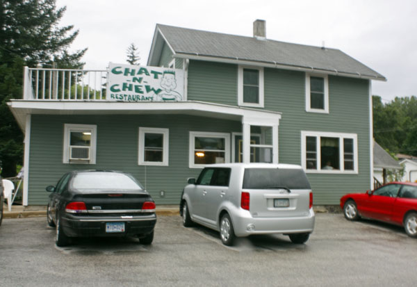 We start our day at the Chat-N-Chew in Lanesboro, Minnesota.
