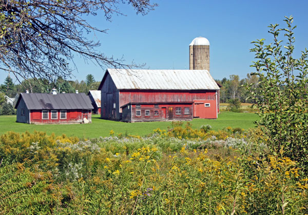 Farmland overlooking the Mohawk Valley.